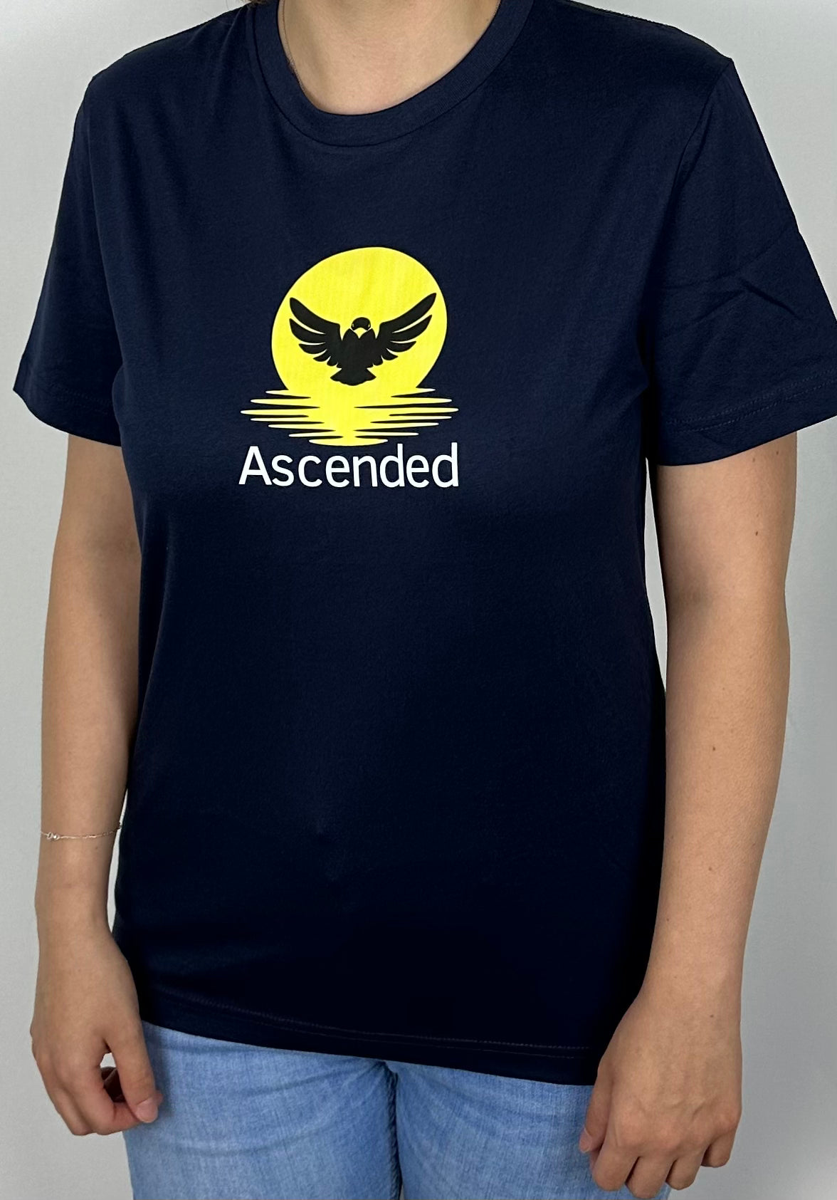 Basic T-Shirt Ascended Logo Woman Navy Blue