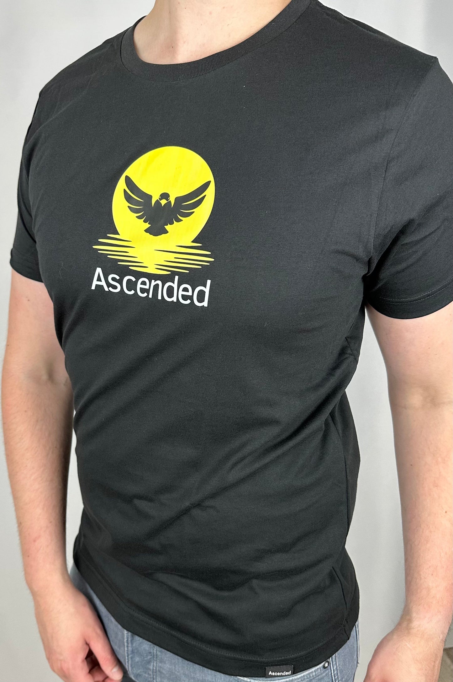 Basic T-Shirt Ascended Logo Men Black